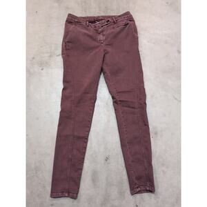 Brunello Cucinelli Controllo Women 8 Red Pants Skinny Designer